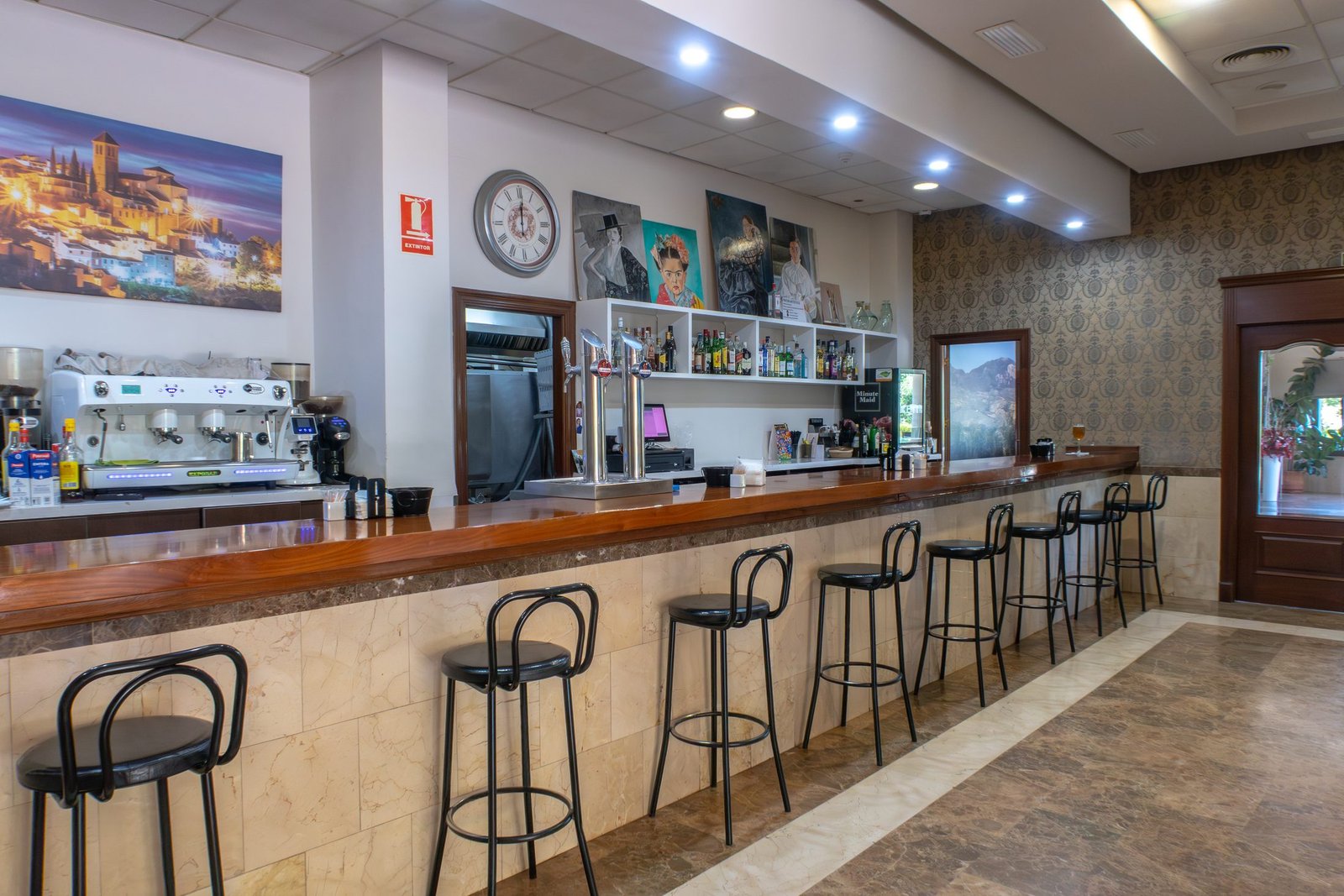 Barra de la cafetería